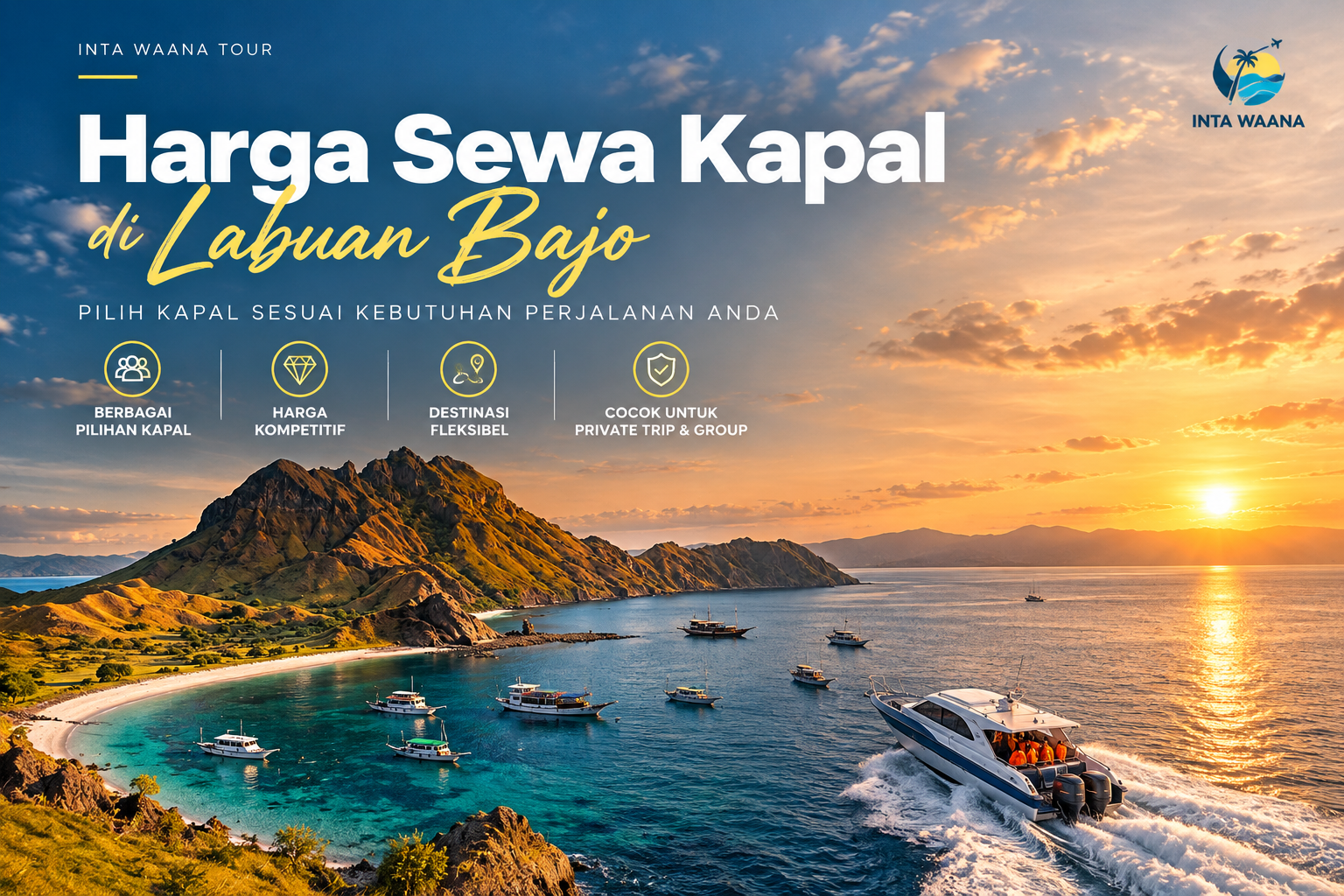 harga sewa kapal di labuan bajo